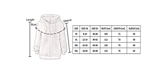 Boni caro Sudaderas de Forro Polar con Capucha para Mujer, Jersey de Manga Larga Cremallera con Bolsillos-Chaqueta de Felpa de Suéter Suelta, Abrigo Deportivo de İnvierno (Leopardo Negro, 40-42)