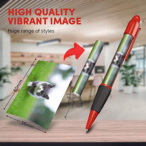 Bonito y cómodo bolígrafo rojo (tinta negra) – British Shorthair Kitten Cat #21291