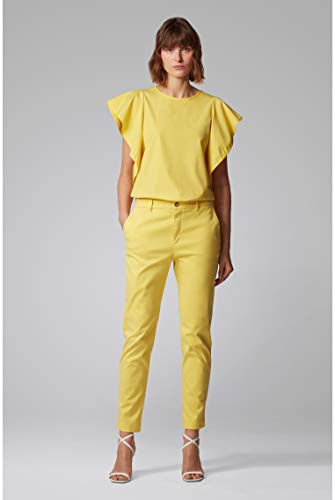BOSS Sachini4-d Pantalones, Amarillo (Bright Yellow 730), 38 para Mujer