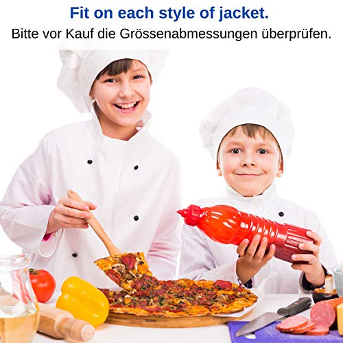 Botones Redondos de Chaqueta de Chef, 30 Piezas, Botones de Chaqueta de Cocina con Diámetro de Cabeza de 12.5 mm, Set de Suministros de Botón, Tamaño 19 x 12.5 x 18 mm, Negros, Botones Con Motivos