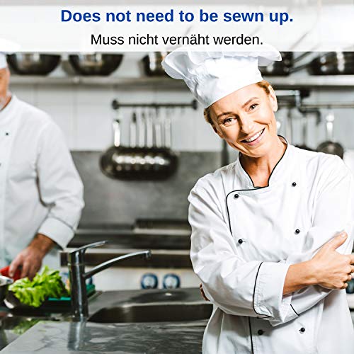 Botones Redondos de Chaqueta de Chef, 30 Piezas, Botones de Chaqueta de Cocina con Diámetro de Cabeza de 12.5 mm, Set de Suministros de Botón, Tamaño 19 x 12.5 x 18 mm, Negros, Botones Con Motivos