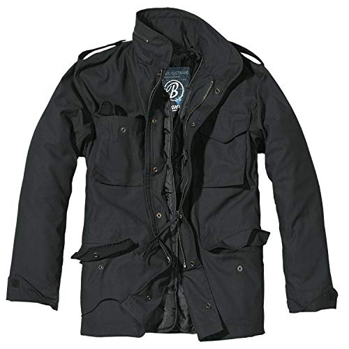 Brandit M-65 Feldjacke Classic, Chaqueta para Hombre, negro, XXXL