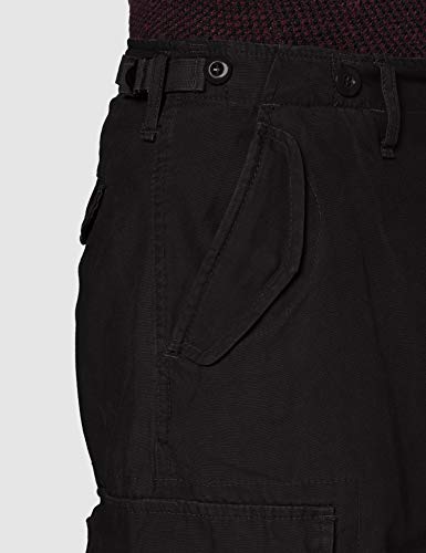 Brandit M65 Vintage Pantalón Cargo de Hombre - Negro, XL