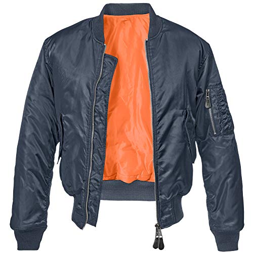Brandit MA1 Jacke Chaqueta, azul marino, L para Hombre