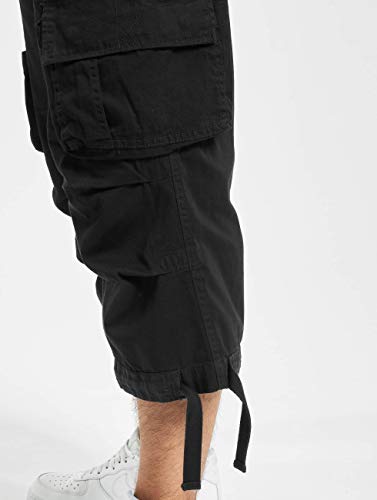 Brandit Urban Leyenda 3/4 Hombre Cargo Pantalones Cortos - Negro, XXL