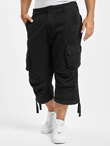 Brandit Urban Leyenda 3/4 Hombre Cargo Pantalones Cortos - Negro, XXL