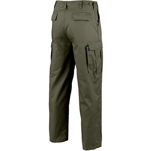Brandit US Ranger Hombre Pantalones de Tela Aceituna XL, 80% Poliester, 20% Algodón, Ancho