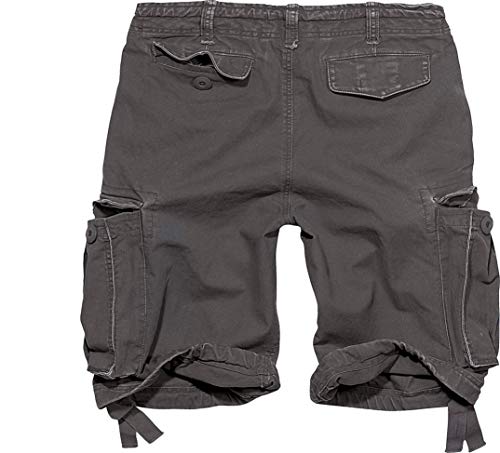 Brandit Vintage Shorts Basic Pantalones Cortos, Anthrazit, XL para Hombre