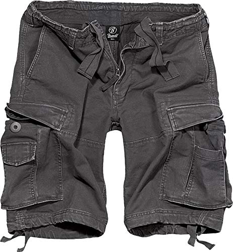 Brandit Vintage Shorts Basic Pantalones Cortos, Anthrazit, XL para Hombre