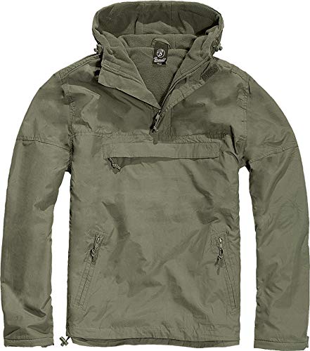 Brandit Windbreaker Chaqueta, Grün (Oliv 1), Large para Hombre