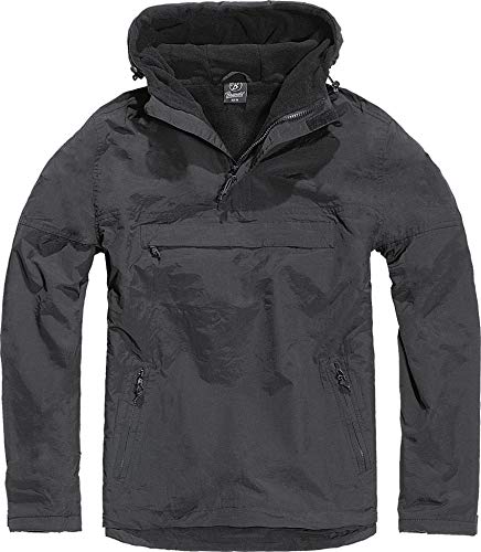 Brandit Windbreaker Chaqueta, Schwarz (Schwarz 2), Small para Hombre