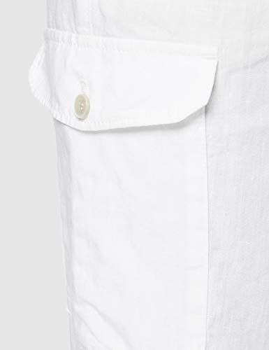 BRAX Mareen Linen Love Pantalones, Blanco (White 99), W36/L32 (Talla del Fabricante: 46) para Mujer
