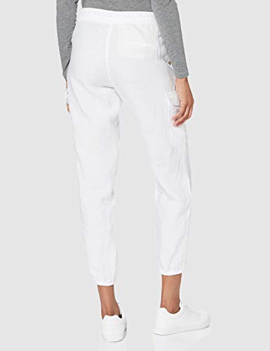 BRAX Mareen Linen Love Pantalones, Blanco (White 99), W36/L32 (Talla del Fabricante: 46) para Mujer