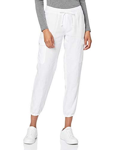 BRAX Mareen Linen Love Pantalones, Blanco (White 99), W36/L32 (Talla del Fabricante: 46) para Mujer