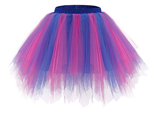 Lenfesh Mini Falda De Ballet Skirt, Mujer Adultos Colores Faldas De Tul  Cortas Tutú CláSica De Ballet para Dis…