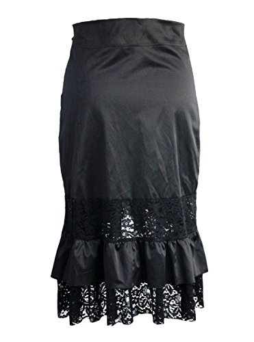 Bslingerie® Falda de corte irregular steampunk para mujer