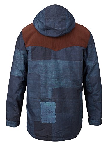 Burton Chaqueta de snowboard para hombre., Hombre, Chaqueta de snowboard., 10025104201, Chestnut Cord/Indiohobo, large