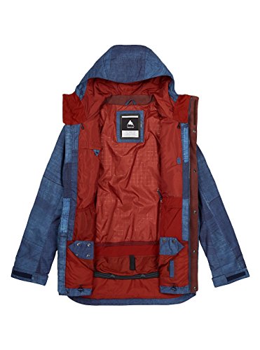 Burton Chaqueta de snowboard para hombre., Hombre, Chaqueta de snowboard., 10025104201, Chestnut Cord/Indiohobo, large