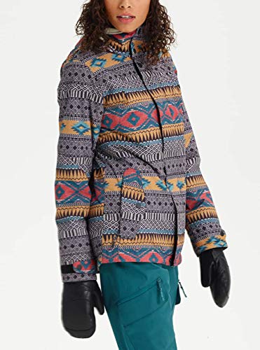 Burton Jet Set Chaqueta de Snowboard, Mujer, Multicolor (Tahoe Freya Weave), L