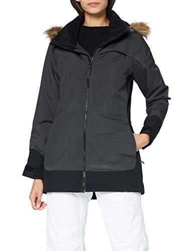Burton Lelah Chaqueta De Snowboard, Mujer, True Black Heather/True Black, XL
