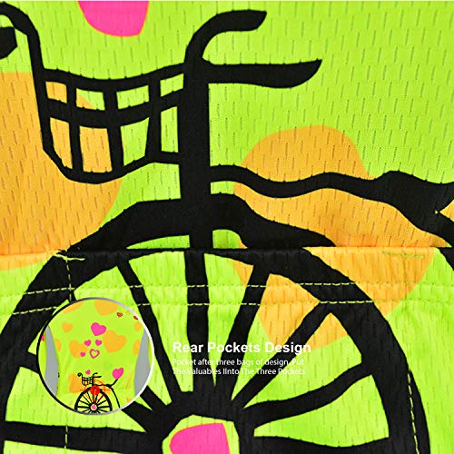 BXIO Mujer Manga Larga Ciclismo Jersey Chaqueta Transpirable Verano Polar Reflectante Antiarrugas Ropa de Bicicleta Anti (Fluo Yellow(125), M)