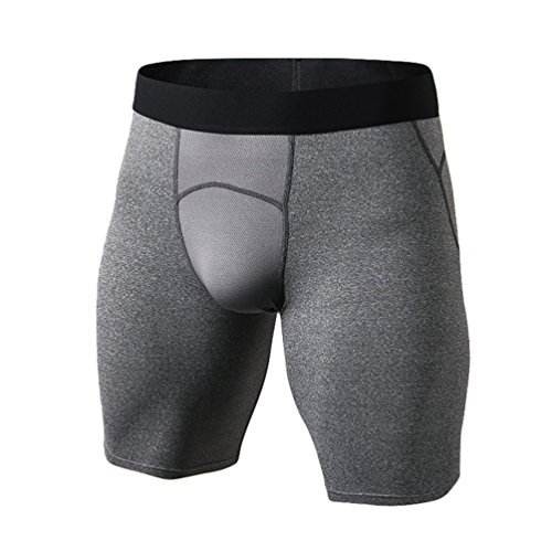 Byqny Deporte Leggins Jogging Pantalones Cortos de Capa Base de Compresión para Hombres con Función de Secado Rápido Mallas