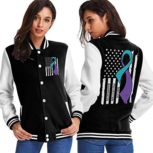 BYYKK Chaquetas Ropa Deportiva Abrigos, Maui Hawaiian Women's Long Sleeve Baseball Jacket Baseball Cotton Jacket