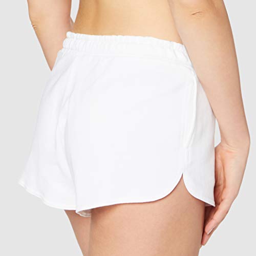 Calvin Klein Beach Runner Short Pantalones Cortos Informales, Pvh White, Medium para Mujer