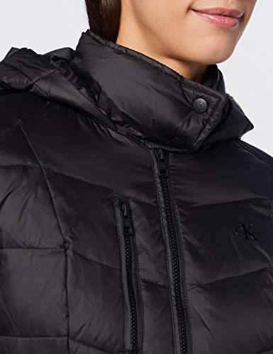 Calvin Klein Feminine Moto Jacket Chaqueta, Ck Black, XL para Mujer