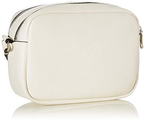 Calvin Klein Jeans Double Zip Crossbody, CUERPO DE DOBLE CIERRE para Mujer, White, 28 Inches, Extra-Large