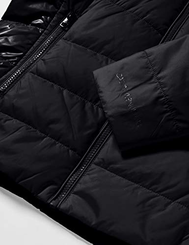 Calvin Klein Padded Moto Jacket Chaqueta, CK Black, M para Mujer