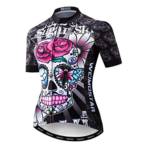 Camiseta de ciclismo de manga corta, maillot para el verano, para mujer, ciclismo de montaña, equipación deportiva para carreras de ciclismo, secado rápido. - - Medium