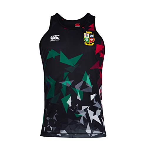 Canterbury Chaleco de Rugby de los Leones británicos e irlandeses, Hombre, Chaqueta, 5054773327159, Negro, XL