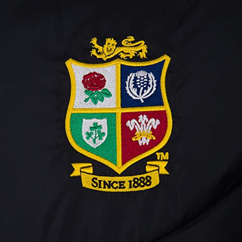 Canterbury Chaqueta de rugby ligera acolchada para hombre británico e irlandés Lions, Hombre, Chaqueta, 5054773326039, negro, XL