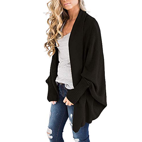 Cardigan Kimono Otoño Invierno para Mujer Suéter de Manga Larga de Punto de Mujer Casual Jerséis Suelta Camiseta Blusa Chaquetas de Punto Hanyixue