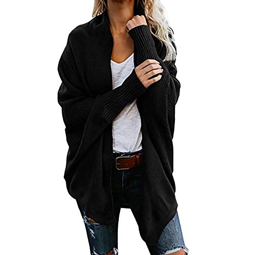 Cardigan Kimono Otoño Invierno para Mujer Suéter de Manga Larga de Punto de Mujer Casual Jerséis Suelta Camiseta Blusa Chaquetas de Punto Hanyixue