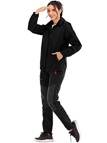 CARETOO Pantalones de senderismo para mujer, impermeables, cortavientos, cálidos, forrados