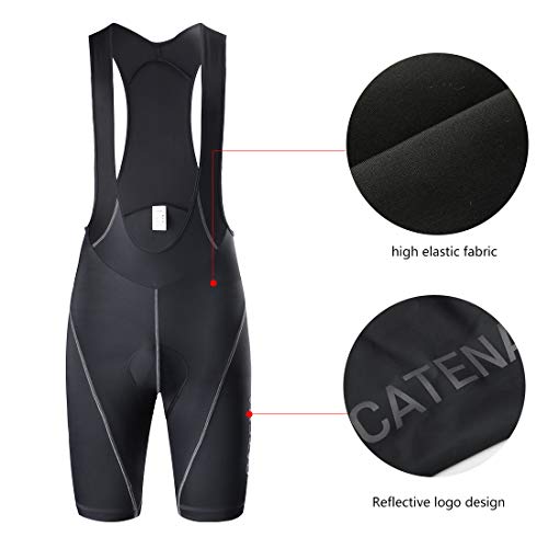 CATENA Hombre Culote de Ciclismo Pantalones Cortos Tirantes Ropa para Bicicleta Bike Bib Short con 3D Acolchado