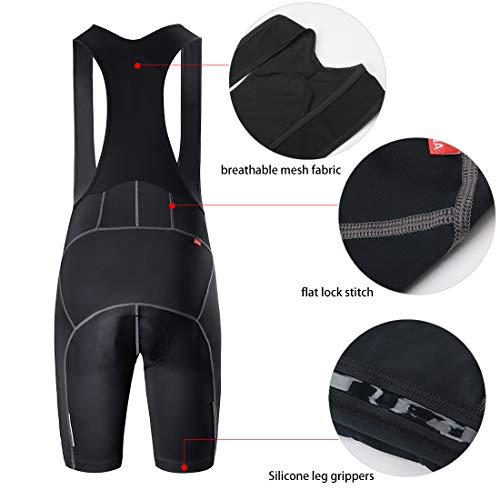 CATENA Hombre Culote de Ciclismo Pantalones Cortos Tirantes Ropa para Bicicleta Bike Bib Short con 3D Acolchado