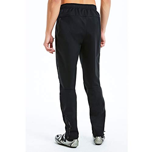 Catena - Pantalones de Ciclismo para Hombre, Impermeables, a Prueba de Viento y al Aire Libre, Forro Polar, térmico, atlético, Pantalones Largos, para la Nieve, Correr, Senderismo