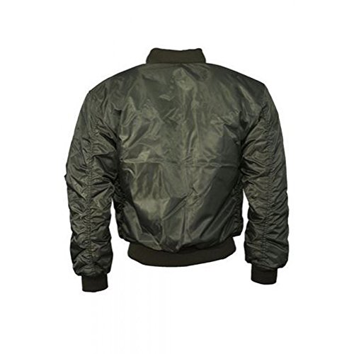 Cazadora bomber para mujer, diseño vintage con cremallera, abrigo acolchado, estilo biker KHAKI BOMBER 8