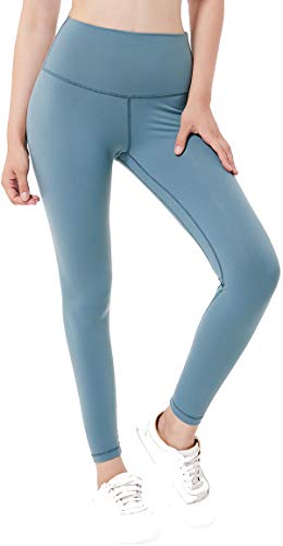 Chaos World Mujer Pantalones Deportivas Leggins Yoga Elastico Cintura Altura Largos Leggings(Turquesa,M/Tag 8)
