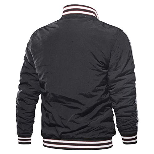 Chaqueta Chaqueta Bomber Hombre Vuelo Chaqueta para De con Mode De Marca Cuello Alto Abrigo Básico Hip Hop Chaquetas De Béisbol Urbanas Chaqueta Universitaria Otoño Invierno Cremallera Chaqueta De