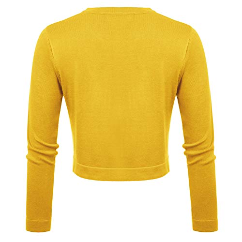 Chaqueta Corta de Mujer Bolero Suéteres Casual Elegante 3/4 Mangas L Cl10942-13