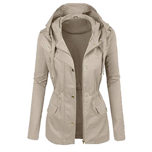 Chaqueta De Motorista De Solapa De Color SóLido De Moda para Mujer