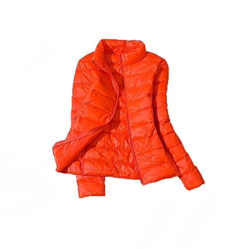 Chaqueta De PlumóN Fina De Talla Grande SúPer Ligera 90% para Mujer 2020 OtoñO E Invierno Chaqueta Corta Ajustada con Capucha CáLida Chaqueta De PlumóN De Pato Blanco para Mujer