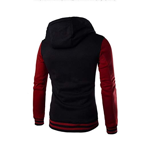 Chaqueta Deportiva para Deportiva Chaqueta Hombre con Capucha Chaquetas De Especial Estilo Béisbol Chaqueta para Hombre Ropa Chaqueta Universitaria Oldschool Chaqueta Casual con Capucha Y Botones