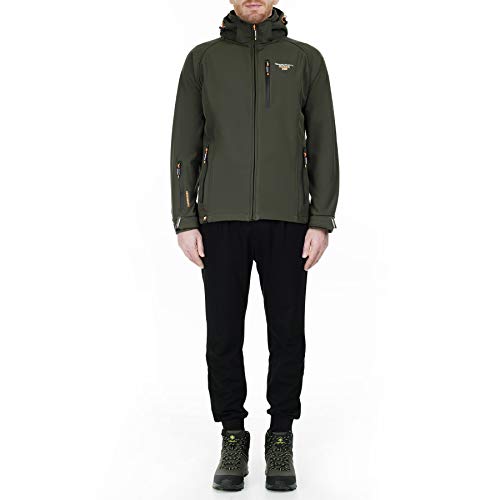 Chaqueta Geographical Norway Taboo para hombre, softshell, para exteriores, para lluvia caqui L