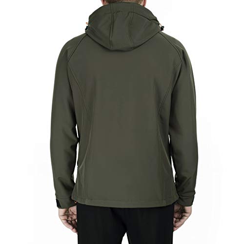 Chaqueta Geographical Norway Taboo para hombre, softshell, para exteriores, para lluvia caqui L