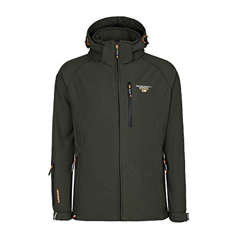 Chaqueta Geographical Norway Taboo para hombre, softshell, para exteriores, para lluvia caqui L